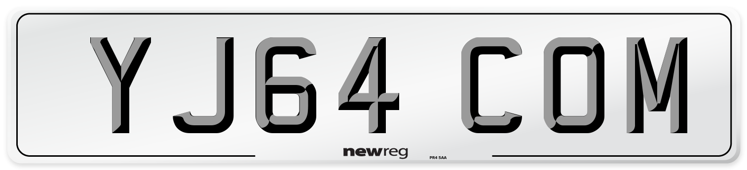 YJ64 COM Number Plate from New Reg